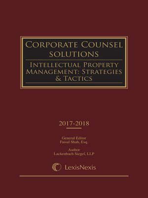 cover image of Corporate Counsel Solutions: Intellectual Property Management
